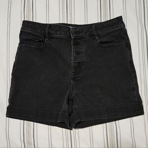 Nine West High Waist Black Shorts